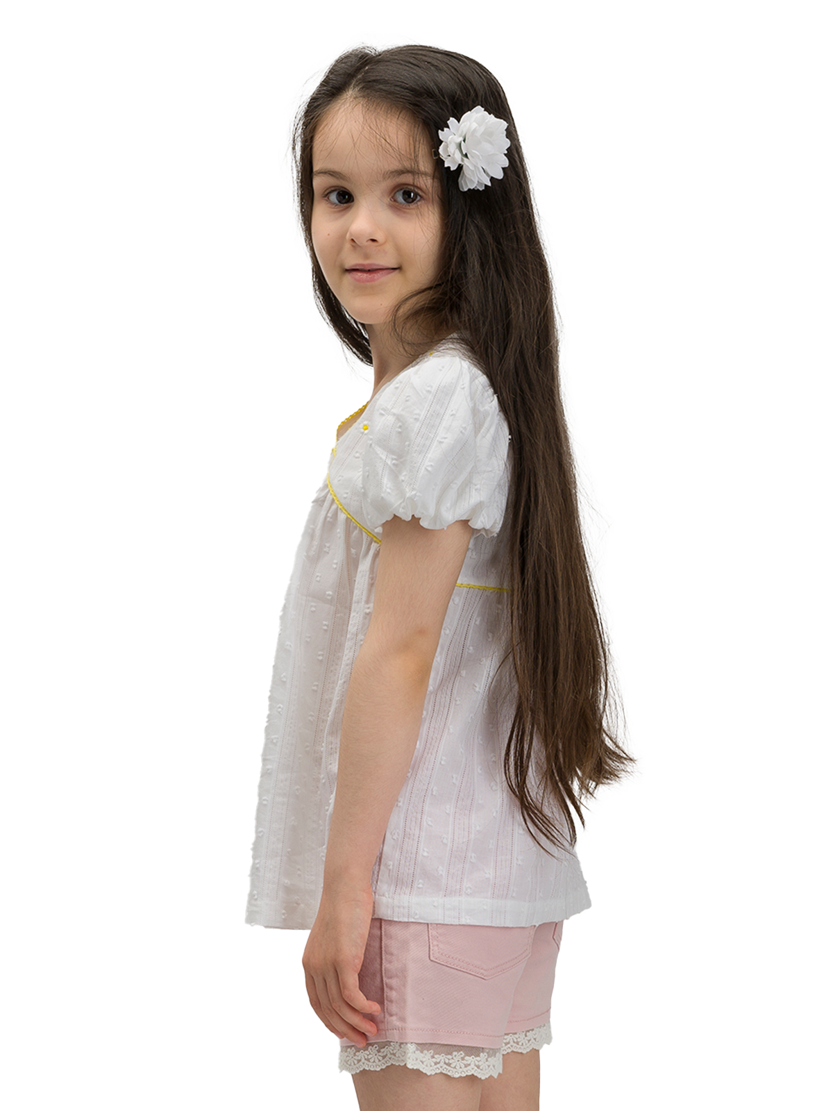 Bell Sleeve Embroidered Top