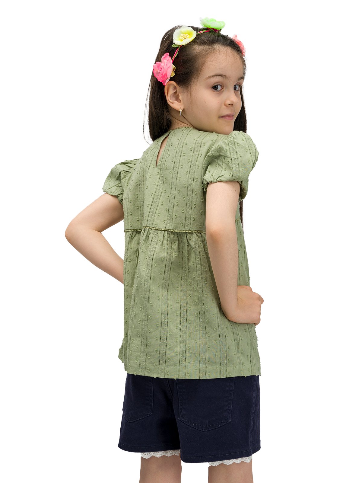 Bell Sleeve Embroidered Top