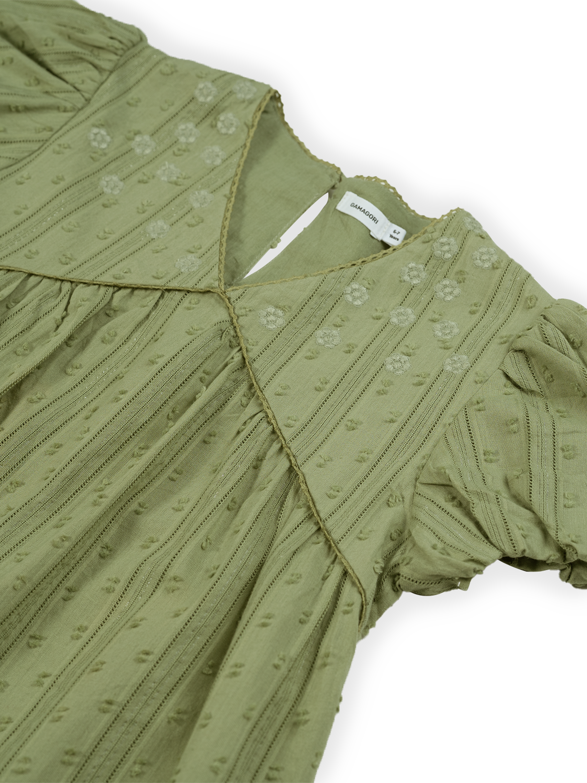 Bell Sleeve Embroidered Top