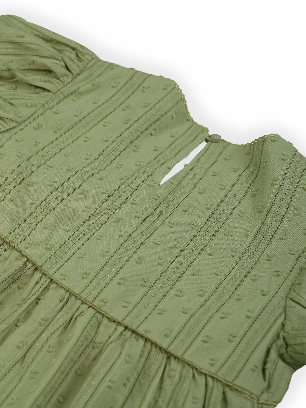 Bell Sleeve Embroidered Top