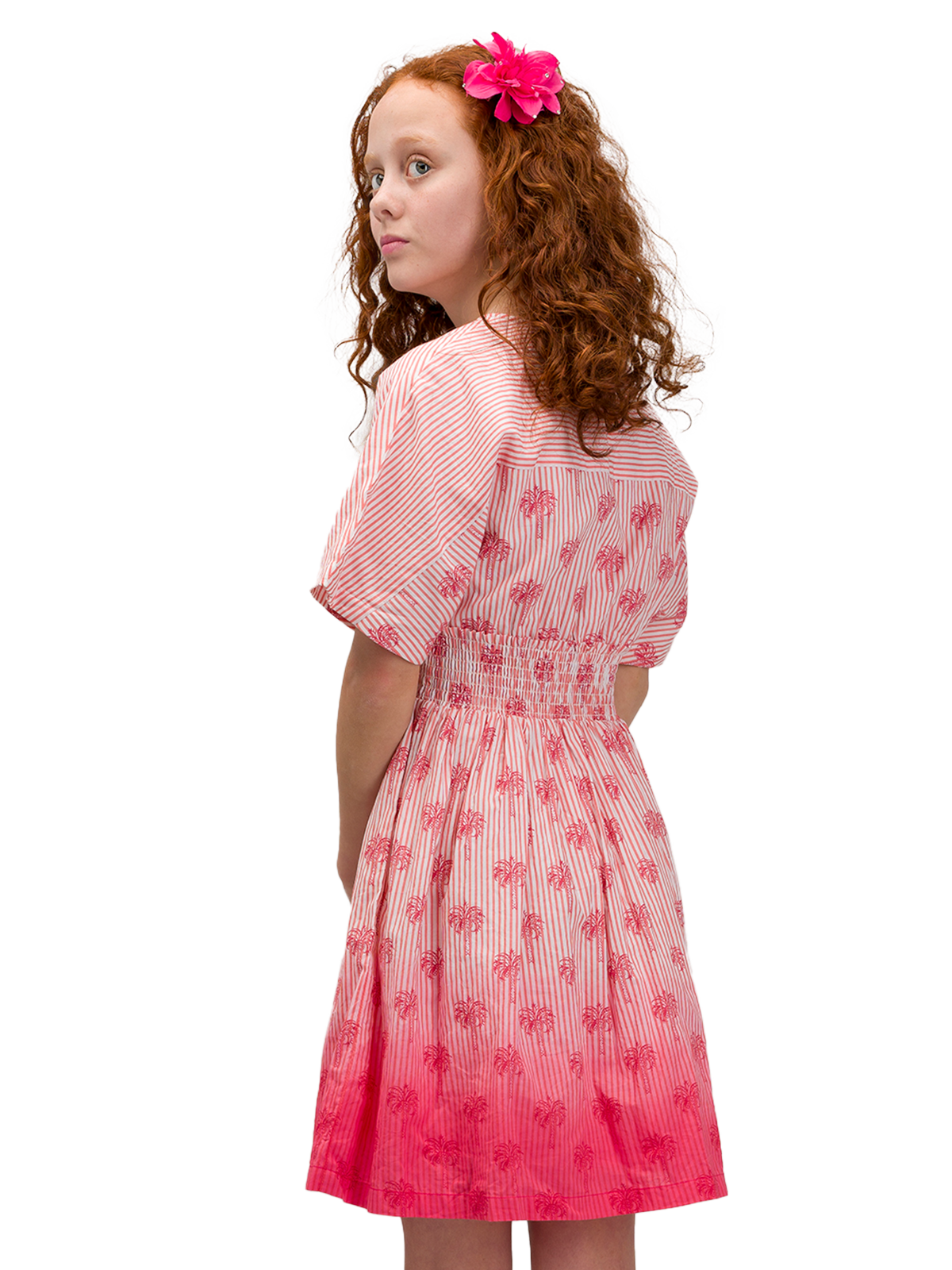 Tropical Sunset Tassel Dress